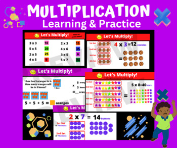 Preview of Multiplication fact learning and practice with visual manipulatives