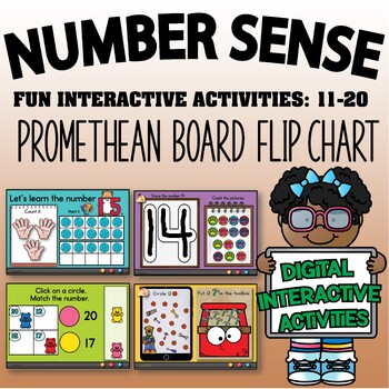 Preview of Number Sense 11-20 {Promethean Board Flip Chart}