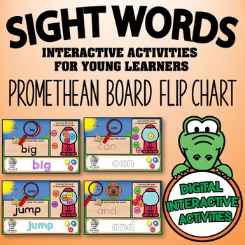 Preview of Sight Words (Pre-Primer) Promethean Board Flip Chart