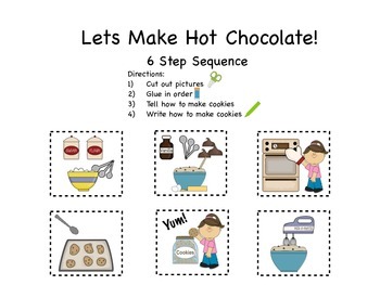 Lets Make Cookies! 3-4-6 Step Sequences by LindsaySLP | TpT