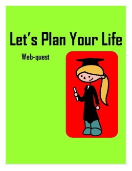 Preview of Let's Plan Your Life!  A webquest to help students pay their bills