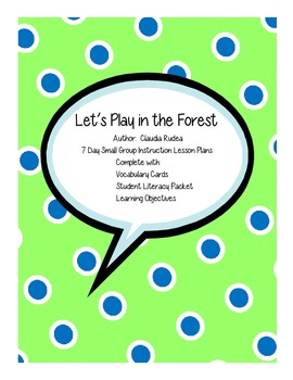 Preview of Let's Play in the Forest Small Group Unit