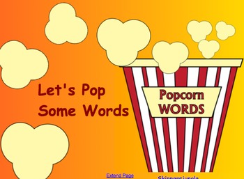 Preview of Let's Pop Sight Words game- smart board activity