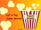Let's Pop Sight Words game- smart board activity