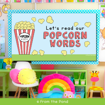Preview of Sight Words Digital Slide Warm Up | Popcorn Words