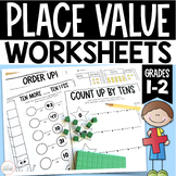 Let's Practice Place Value!  {Student Worksheets for Grades 1-2}
