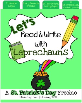 Preview of Let's Read & Write with Leprechauns - A St. Patrick's Day Freebie