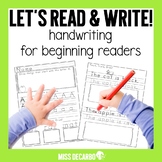 Handwriting Practice For Beginning Readers