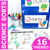 Science Sorting Activities for Kindergarten, First, or Sec