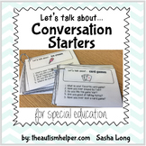 Let's Talk About... {Visual Conversation Starters for Special Education}