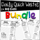 Daily Quick Writing Prompts for BIG KIDS Bundle