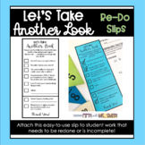 Let's Take Another Look Slips- Assignment Redo
