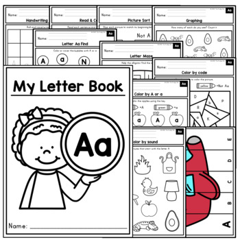 Letter A - Activities (SAMPLE) by The Prodigy Box | TpT