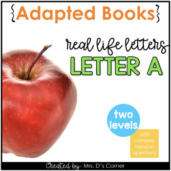 Letter A Adapted Books [Level 1 and 2] | Digital + Printable Adapted Books