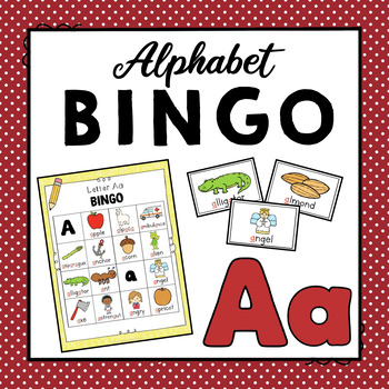 Letter A Alphabet Bingo Game | Letter Identification and Letter Sounds ...