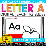 Letter A Alphabet Digital Teaching Slides SAMPLE LESSON Sc