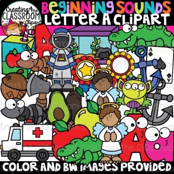 Preview of Letter A Clipart {Alphabet Clipart}