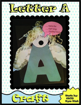 Letter A Craft by Holy Crafts | TPT