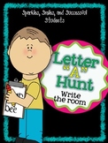 Letter "A" Hunt - FREE Write the Room Activity