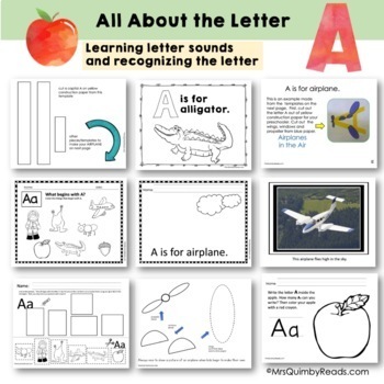Letter A | Learning the Alphabet | Preschool by MrsQuimbyReads | TpT