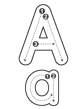 Letter A Tracing Mat by Buzzy Bee Early Learning Curriculum | TPT