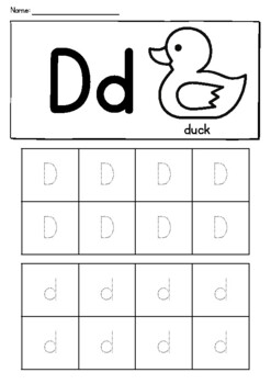 Letter A-Z Tracing Worksheets by Mori Mori | TPT