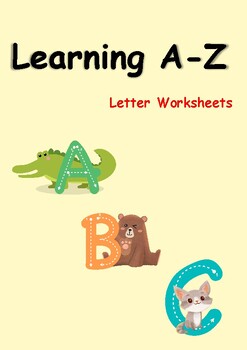 Preview of Letter A-Z Worksheet trace,find, cirle and review