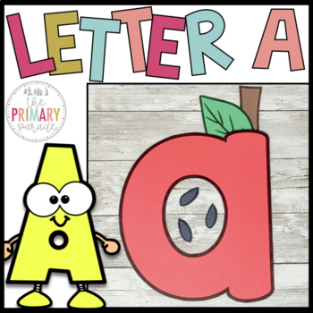 Letter A craft | Alphabet crafts | Lowercase letter craft | Apple craft