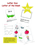 Letter Aa (A is for Apples): Letter Zoo- Preschool Curriculum