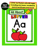 Letter Aa-Letter of the Week Packet-28 Pages about Aa {Tex