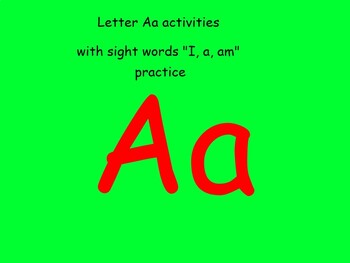 Preview of Letter Aa SMART Board Activites