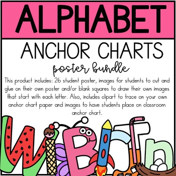 Preview of Letter Anchor Chart Bundle