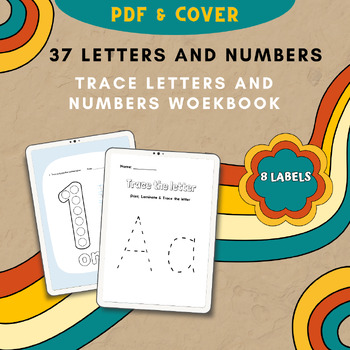 Preview of Letter And Number Tracing eBook For Kids Ages 3-5