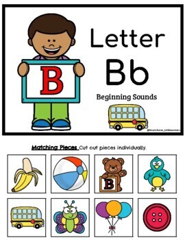 Letter B Alphabet Adapted Books | Matching and Errorless Learning