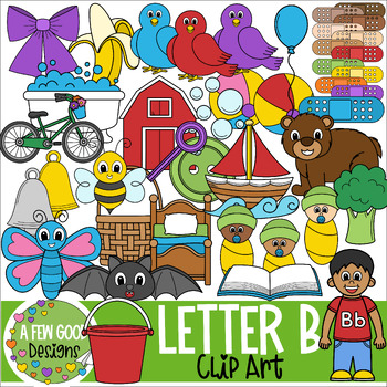 Letter B Clip Art (Updated) by A Few Good Things Designs by Shannon Few