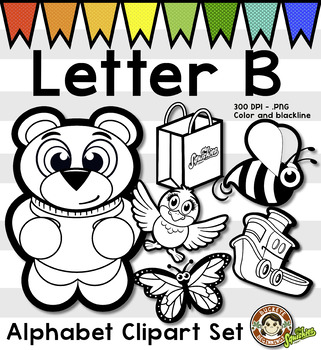 Beginning Sounds Letter B Clip Art - Chantahlia Design