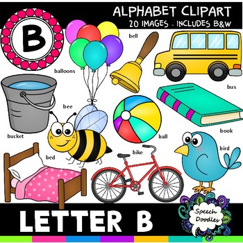 Preview of Letter B Clipart - 20 images! Personal or Commercial use