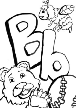 Preview of Letter B Coloring Sheet
