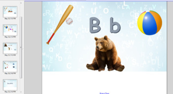 Preview of Letter B Lesson and Activity for Smartboard/Smart notebook/Smart Learning Suite