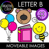 Letter B Moveable Images: Alphabet Clipart