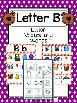 Letter B Words  Covoji Learning