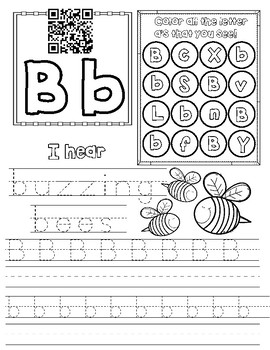 letter B - ESL worksheet by titazotes