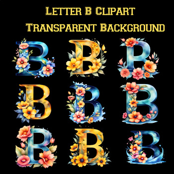 Preview of Letter B clipart pictures