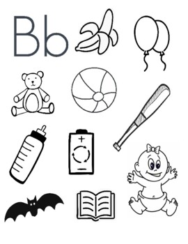 Letter B Coloring Worksheets Teaching Resources Tpt