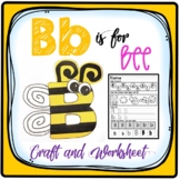 Letter B Craft:  Alphabet Craft, Bb Craft, B is for Bee cr