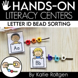 Letter Bead Sorting Activity - Literacy Centers for Kindergarten