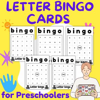 Letter Bingo Cards for Preschoolers by Little Minds Books | TPT