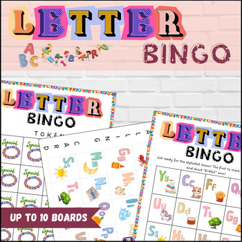 Alphabet Bingo Game | Interactive Learning Adventure Kit | 10 Bingo Boards