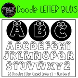 Letter Buds Doodle FONT {Creative Clips Clipart}
