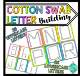 Letter Building -  Cotton Swab Letter Making Activity